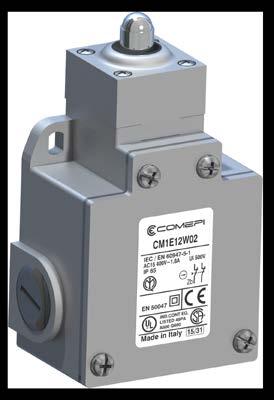 CM EM Series CM Series 60mm Metal Limit Switches EM Pre-wired Limit Switches Code Action Contacts Code Action Contacts Contacts X12P