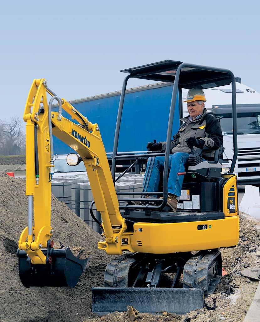 Outstanding Performance Outstanding performance The easy-to-use PC16R-3 allows all operators to get the best from their machine whether they are experts or novices.