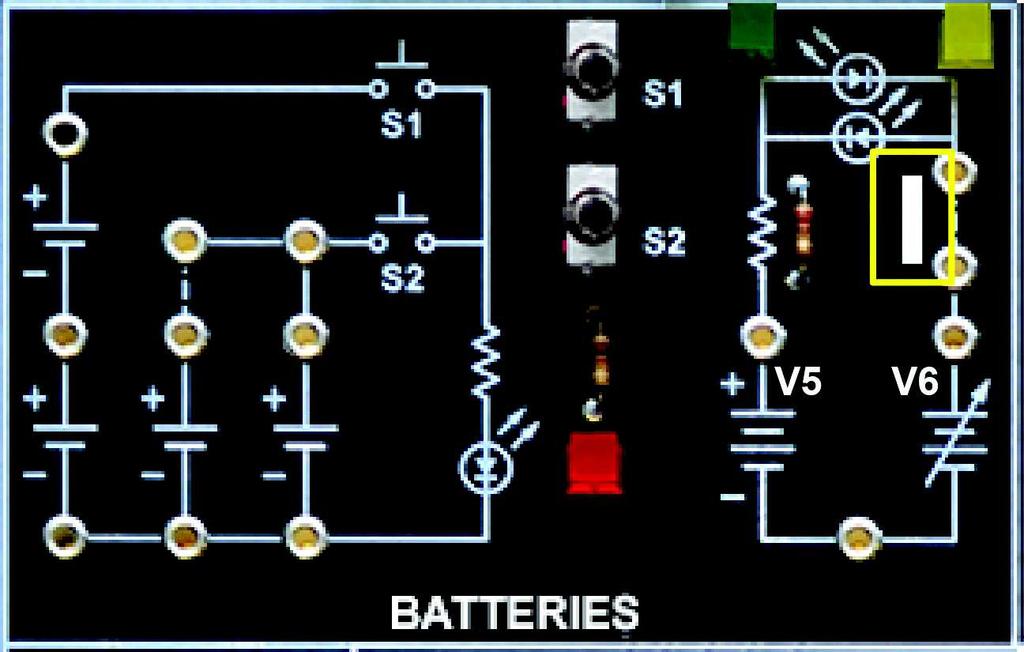 Based on a total circuit voltage of -4 Vdc, which statement below is correct? a. The total voltage given is correct because the batteries are series-aiding. b. The total voltage given is correct because the batteries are series-opposing.