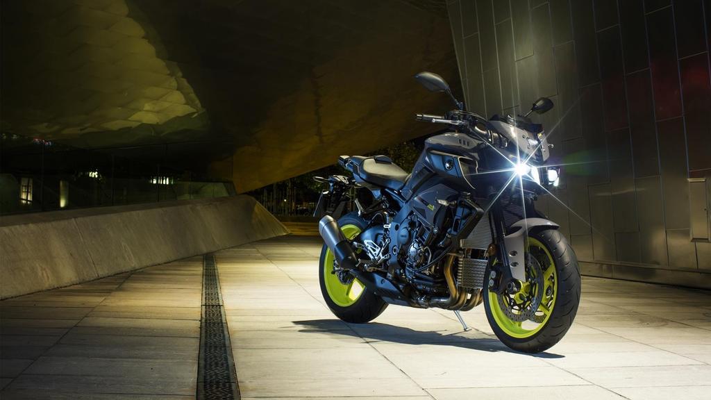 Dark energy We took the engine, chassis and suspension from our famous YZF-R1 and asked our engineers to create the ultimate Hyper Naked.