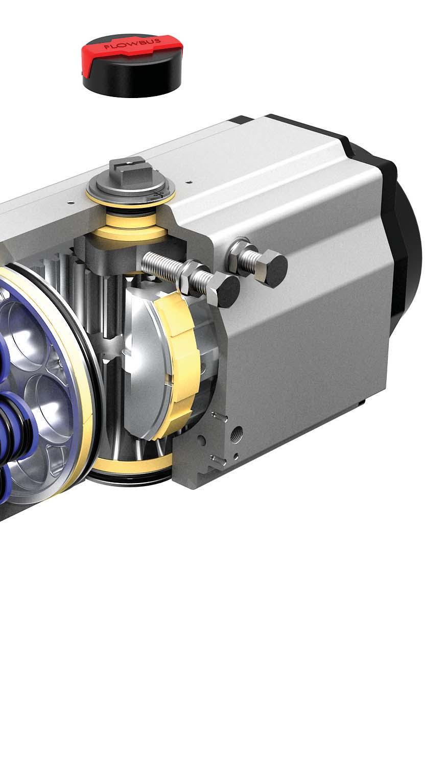 _ISO 52 Valve Interface The R-type actuator has valve mounting pads in accordance with ISO52 standard, providing standardized mounting for ISO compatible quarter-turn valves.