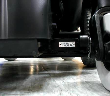 9. WARRANTY VIN (POWERCHAIR INDIFICATION NUMBER) To ensure the correct after sales, service and warranty service support, please write down the power chair identification number found on the rear