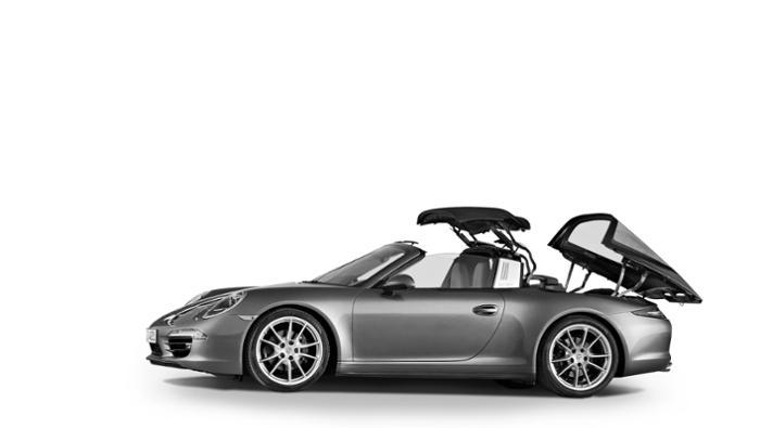 Panel bow convertible top Numerous patents protect the roof system of the 911 Targa from imitators From 2006 onwards, developers worked on the panel bow convertible top for the 911 Cabriolet (991)