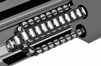 Roller Chain Design, Smooth Movement The concise and smooth design of circulating system with strengthened synthetic resin accessories and cooperating with the roller chain, these can avoid