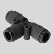 Push-in fittings QS-V0, Quick Star, flame-retardant Push-in T-connector QST-V0 Tubing O.D. Nominal size D5 D6 H1 H2 L1 L2 Weight/ D1 [mm] [g] 4 2.6 12 3.2 22.3 6.5 44.6 13 9.