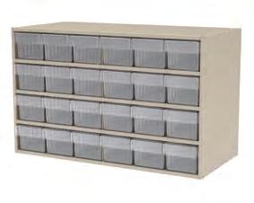 Made of a durable acrylic blend, clear AkroDrawers are ideal for a variety of environments from industrial to healthcare.