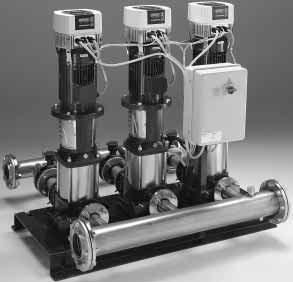 VARIABLE SPEED WATER BOOSTER SETS WITH MULTISTAGE VERTICAL ELECTRIC PUMPS FLOW