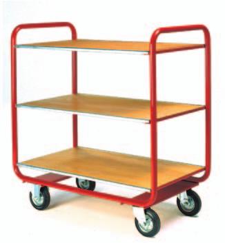 Tray and Table and Workshop Trolleys 25 2 with optional brakes 9 1 TT100 Range 1, 2, 3