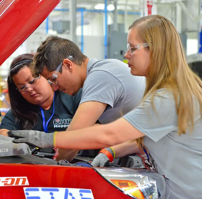 The Camaro will keep its iconic body design, while student teams develop and integrate energy efficient powertrains
