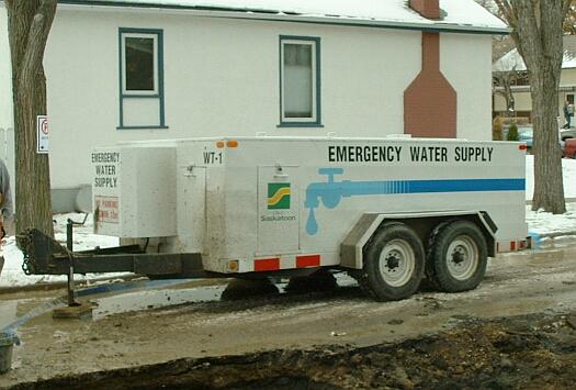 Emergency Water Supply Trailer Water trailers and temporary