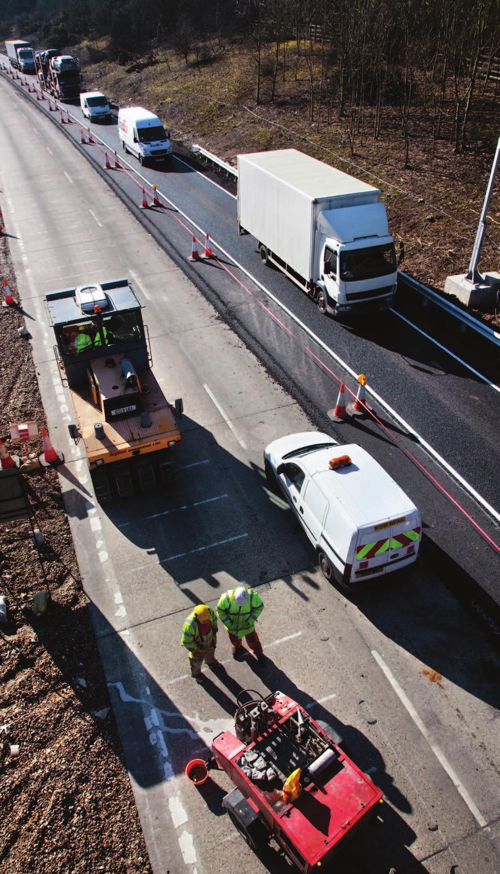 Safe roads, reliable journeys, informed travellers Safety at roadworks You will see roadworks or traffic management