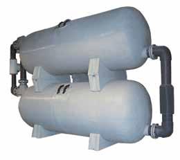 AQ SERIES FILTERS LARGE DIAMETER SYSTEMS & VESSELS Stark AQ Series Filters 48" and 60" Diameter Stackable Horizontal Filters are available as complete filtration systems The Stark AQ Series Filters