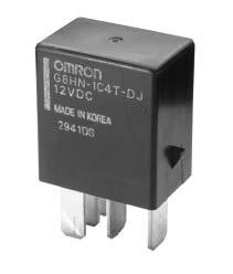 Automotive plug-in Micro ISO Relay G8HN-J Features DC 24V specification. High capacity specification (35A). Covered MINI ISO by high capacity type.