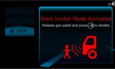It overlaps the predicted vehicle path which is calculated from both steering wheel angle and vehicle geometry such as vehicle width and wheel base. The application provides two levels of warning.
