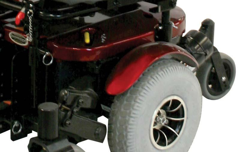 The Powerchair will not function while the drive mechanism is disengaged (in freewheel). Both left and right sides must be in drive mode for power chair to operate.