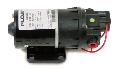 Flojet Diaphragm Pump Built-in pressure switch automatically starts and stops pump instantaneously.