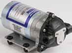 8000 Series Diaphragm Pumps Bypass Pumps 12 VDC Self-priming up to 8 vertical feet [2.