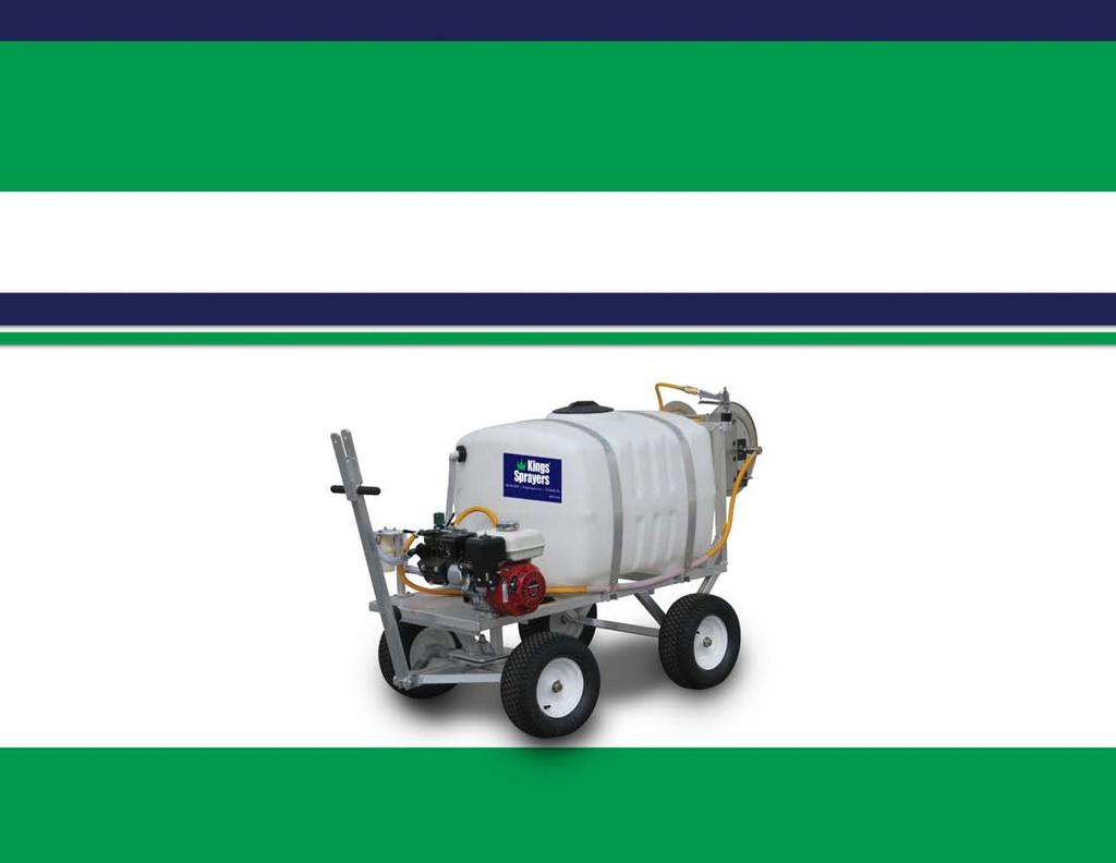 4-Wheel Sprayers Great for: Easy maneuverability; ideal for use in tight areas due to pivoting front axle and T-handle Greenhouse, nursery and orchard use Manual Hose Reel with 150 of 3/8 ID Spray