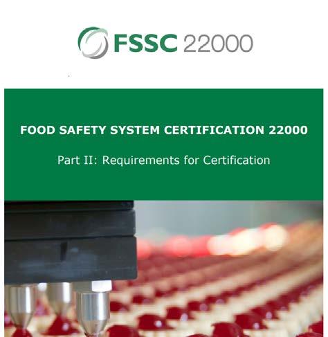 FSSC 22000 Scheme Requirements Requirements for Accreditation and the Accreditation Process Requirements for