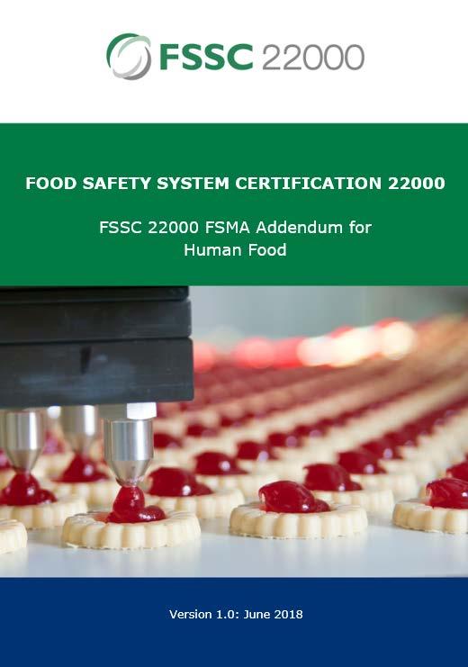 FSSC 22000 FSMA Addendum for Human Food Explanation of Terminology Highlights FSMA Specifics