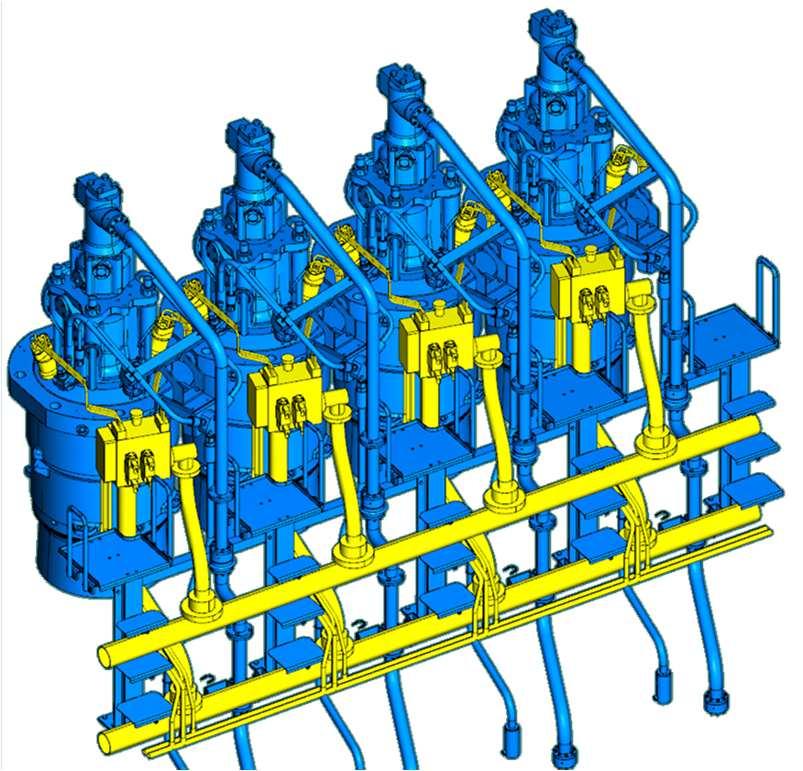 Outline of UEC-LSGi (Design Development) Plan for 4UE-X3 Blue parts: Diesel origin Yellow parts: Gas addition Gas parts