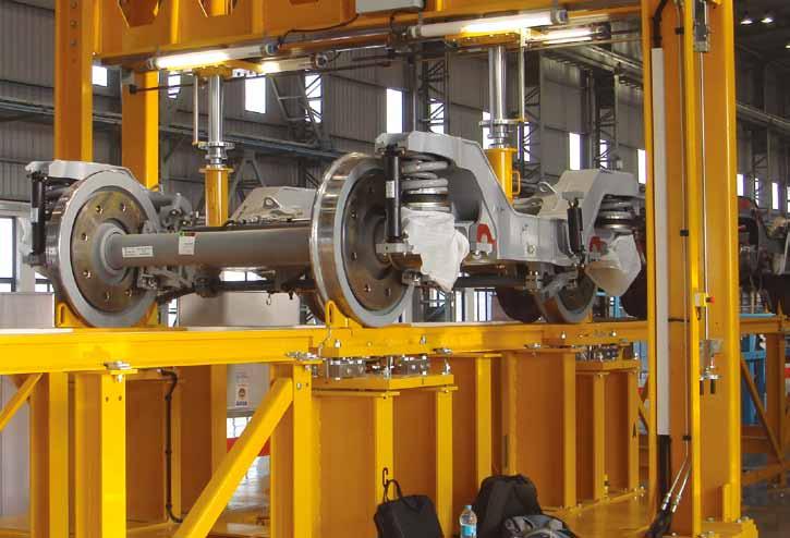 Nencki Bogie test stand NBT Bogie test stand NBT Modular test stands for individual requirements Nencki is the world leading manufacturer of bogie test stands, some with complex functions, such as
