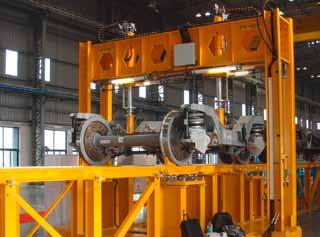 Versions Modular for individual requirements The pit-version The rails of the test stand and the