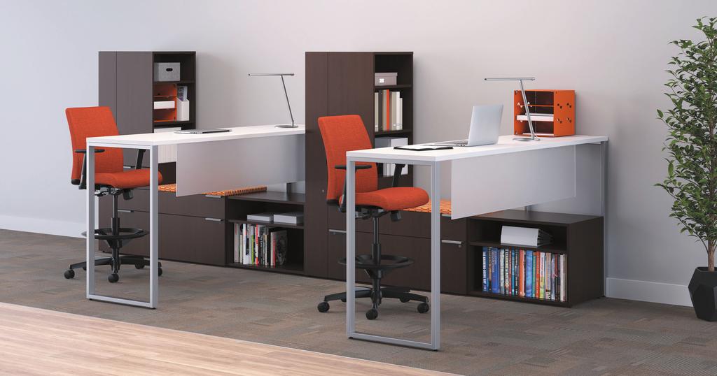 DESKS Voi shown with Ignition Seating. Voi gets you. Your needs. Your style. Your environment.