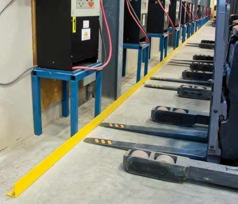 RACKING PROTECTORS/GUARD RAILS Prevent damage to shelving, racking and storage areas from fork lifts and pallet trucks.