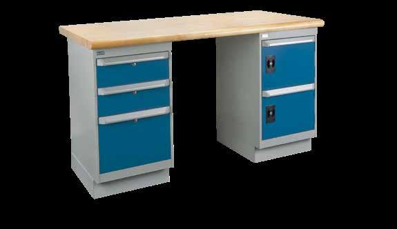 Customize KLETON products to your specs! See page 104 WORKBENCHES Select from one of our pre-designed layout options. 34" overall height, 2500-lb. capacity evenly distributed.
