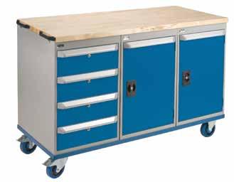 MOBILE WORKBENCHES Ideal for maintenance, repair and assembly departments Customize