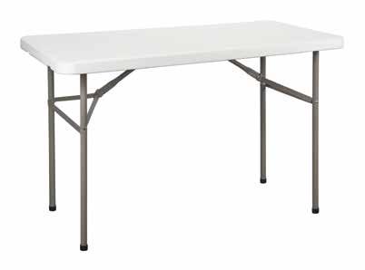 with folding legs for easy storage 29" fixed table height with locking