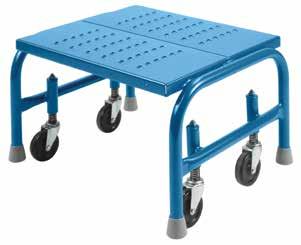 Provides solid footing around machinery and other work areas WORK PLATFORMS Frame is