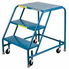 See page 104 MA613 24" WIDE ROLLING STEP LADDERS Frame is welded 1" round steel tubing For use in record storage rooms, offices,