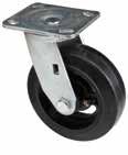 Evenly Distributed MB263 MB267 CASTER PLACEMENT Standard Standard corner pattern is two swivel wheels in the back and two rigid wheels in the front of the platform truck Diamond