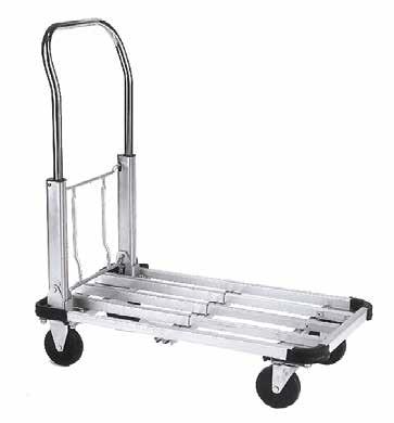 60 x 8 36 32 x 62 x 36 100 Ideal for moving supplies, forms and light equipment Heavy 16-gauge steel construction with non skid vinyl coated deck Entire platform is wrapped with