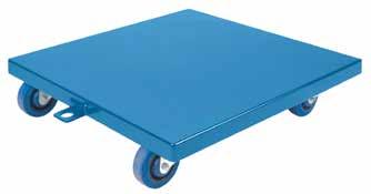 being moved 3" polyolefin casters Shipped knocked down W" x D" Platform Type MA186 18 x 24 Standard 16 MA187 18 x 24 Carpeted 18 MD515 18