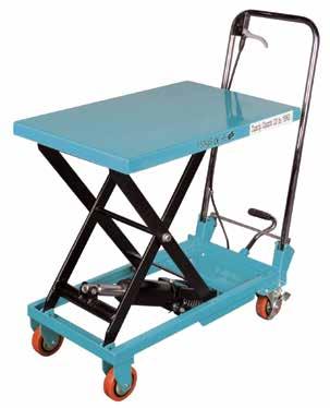 KLETON scissor lift tables add the value of mobility to the hydraulic lift table concept.