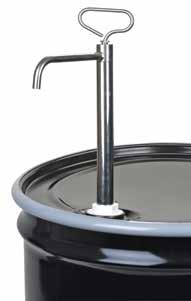 DRUM PUMPS WARNING! Chemical compatibility of a drum or barrel pump should be checked for EACH LIQUID BY CHEMICAL NAME!