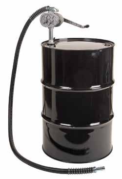 For use with most low viscosity and non-corrosive petroleum based fluids Dual directional operation for rapid discharge Fits 55-gallon drums with a 2" bung adaptor Transfer rate: 1 liter per