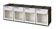 DRAWER CABINETS CF471 CF472 CF473 HEAVY-DUTY TILT BINS Extremely durable ABS plastic housing and drawer