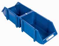 HI-STAK PLASTIC STORAGE BINS Innovative stacking design allows for greater visibility