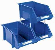 alkaline, and most acids Ideal in production or for parts storage BIN DIMENSIONS: 4