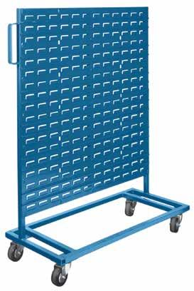 of Bins 5 1/2 x 10 7/8 x 5 36 MOBILE DOUBLE SIDED BIN RACKS Ideal for transportation of small parts