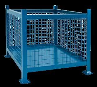 Available with one drop gate or fully enclosed sides 4-way fork