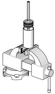 With the lip facing away from the center channel, place one u-cup seal (06) in each of the remaining two channels of the hydraulic piston. 0.