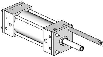 8. Using the far, top tie-rod, attach cylindrical spacer (4) to the right side of the assembly. 4.
