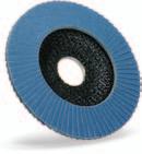 01 301-400 Name Quality class Abrasive grain Grinding discs FLAP STANDARD Z w w w w Shape Dimensions D x H Peripheral Rpm Packaging Grit size / Subscriber numbers mm inch speed 1/min (units) 40 60 80