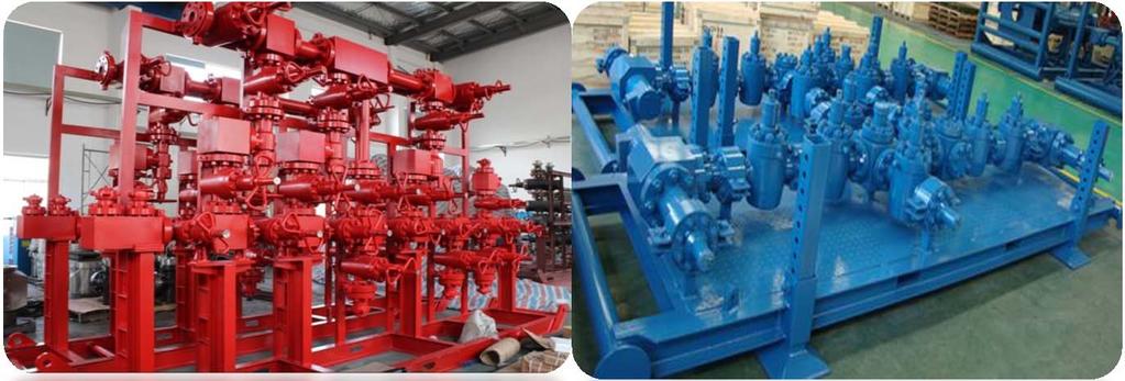 BOPM Products API 16C Manifold Manifolds and 6A valves on Asia South