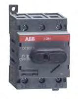 ..40F3 In A Rated operational current AC22...23-45V AA Cable cross section mm 2 Order code 6 6/6 0.75...0 OT6F3 25 25/20 0.75...0 OT25F3 40 40/23 0.75...0 OT40F3 63 63/45.